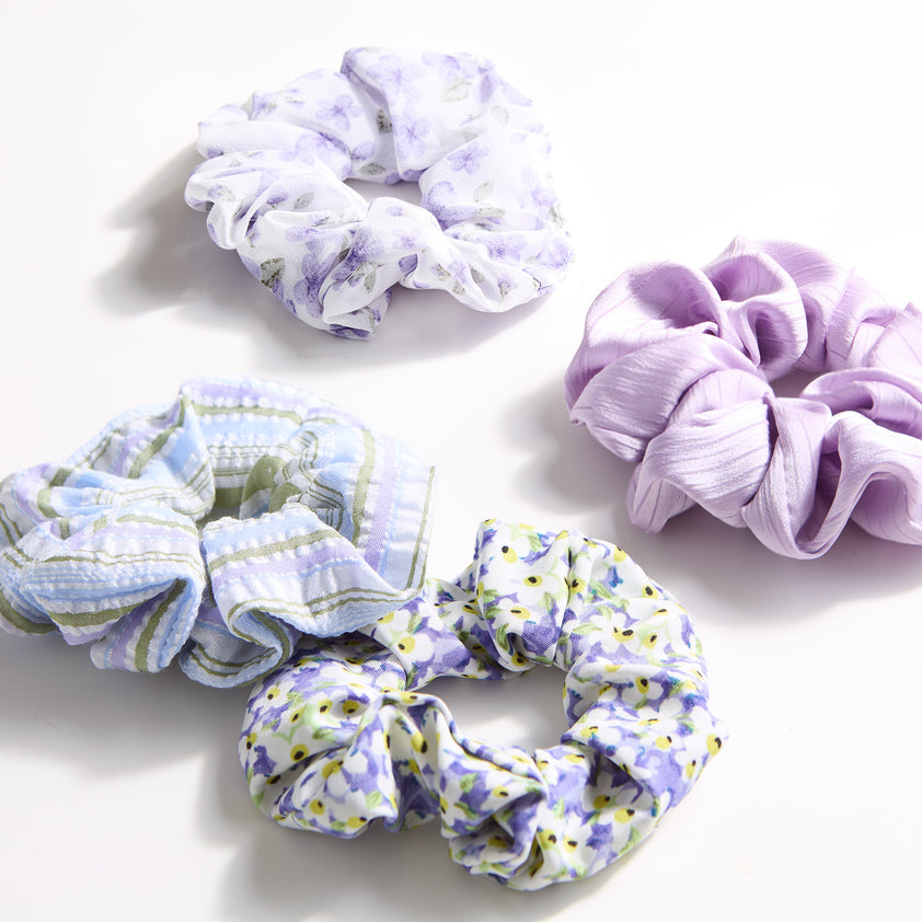 Wholesale Spring Scrunchie Set of 4 - Purple – Hadley Wren Wholesale