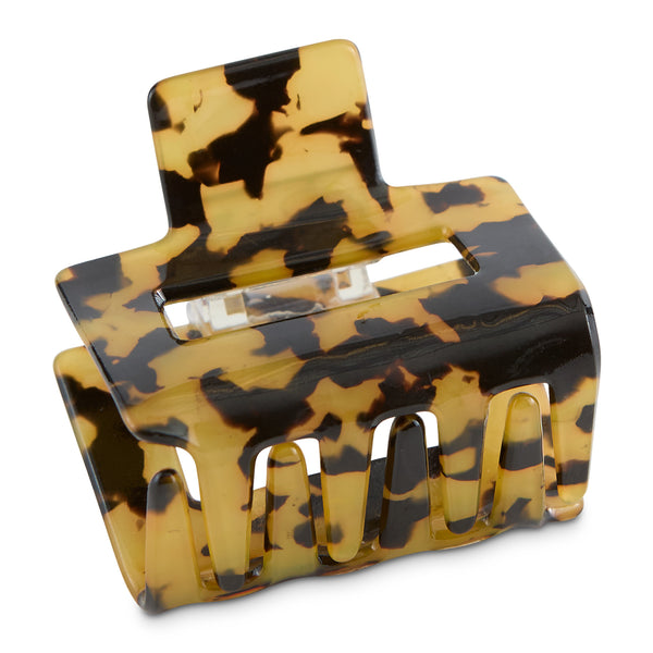 Small Rectangle Hair Claw - Tortoise