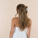Small Rectangle Hair Claw - Pearl White