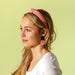 Hexigon Earring - Gold/Pink