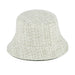Tweed Bucket Hat - Cream