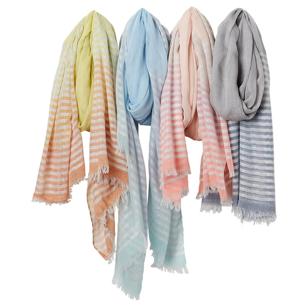 Shimmer Ombre Scarf - Mixed 4 Pack - Tickled Pink Wholesale