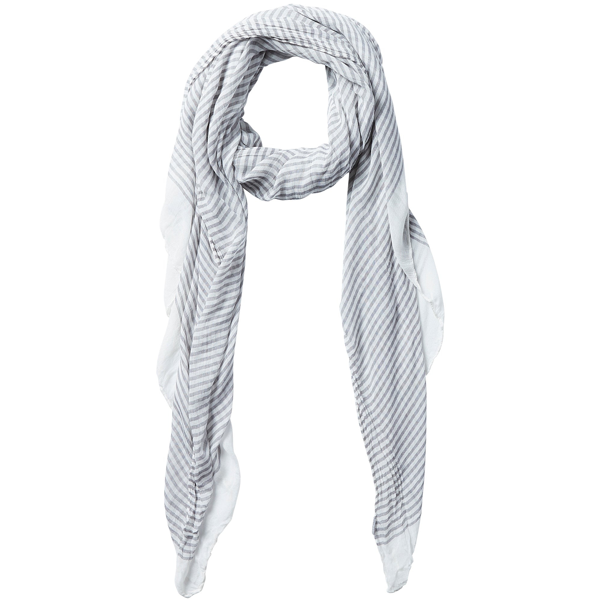 Tiny Stripe Insect Shield Scarf - Gray