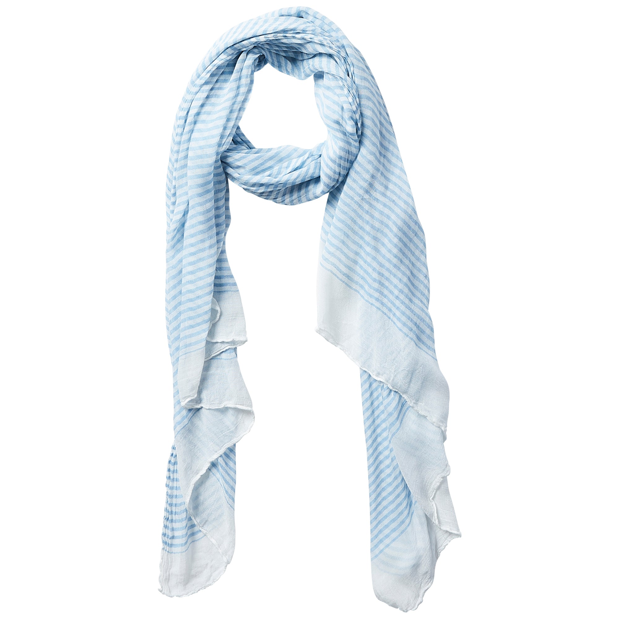Tiny Stripe Insect Shield Scarf - Blue