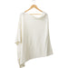 Elegant Solid Cotton Poncho - Ivory - Tickled Pink Wholesale