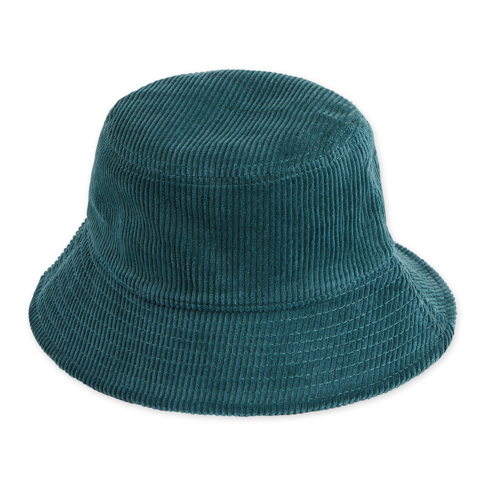 Corduroy Polyester Bucket Hat - Teal Green