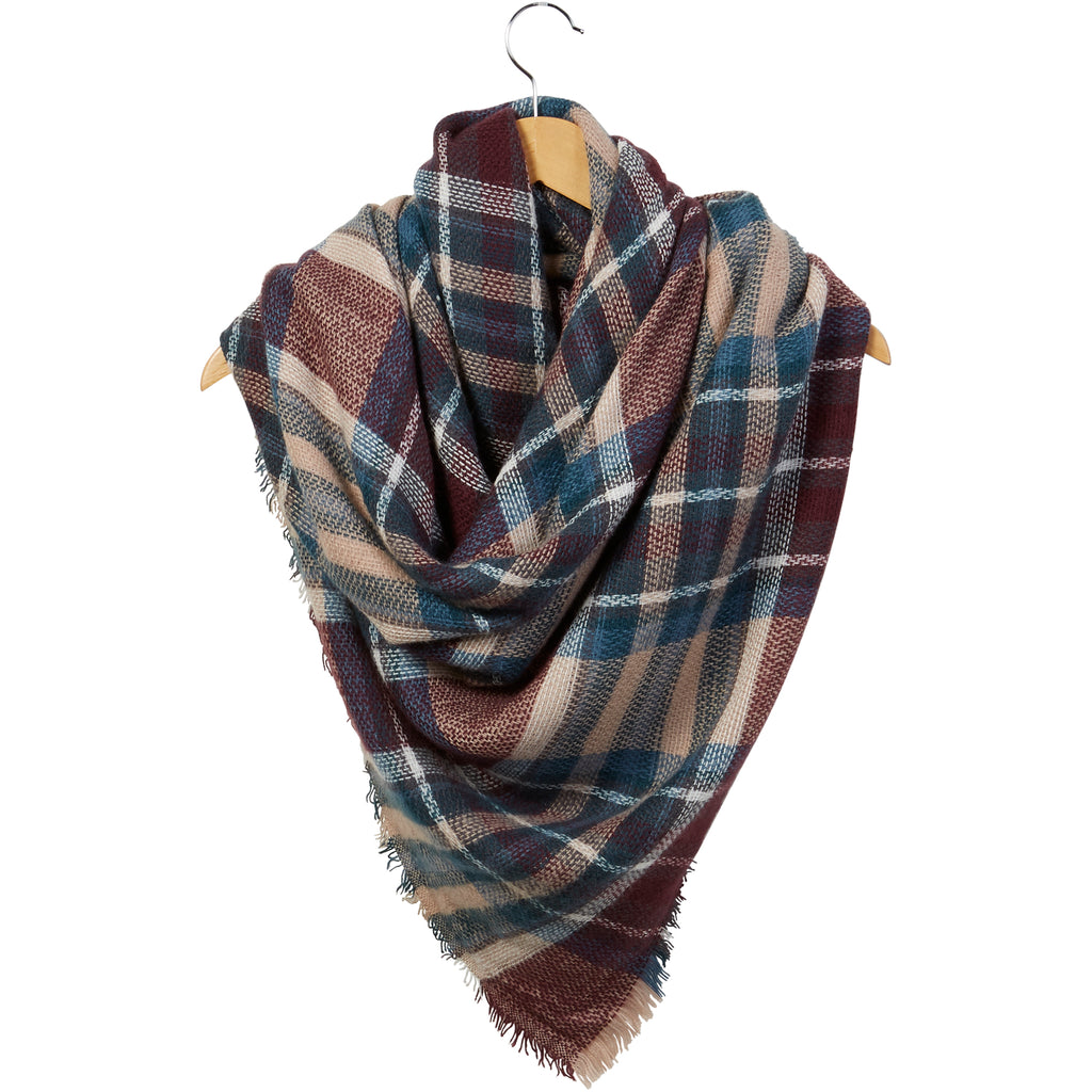 Mulberry Blanket Scarf - Tickled Pink Wholesale