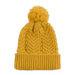 Cheveron Knit Hat - Mustard Yellow