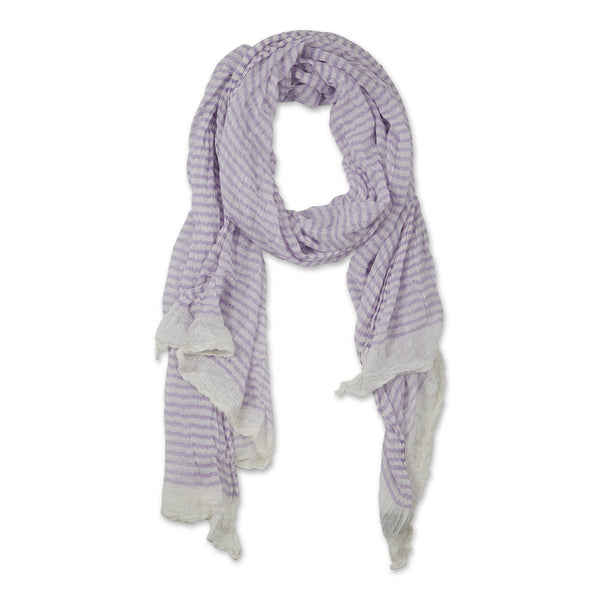 Tiny Stripe Insect Shield Scarf - Lilac